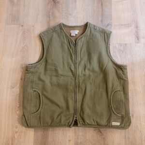 Vintage 2001 Royal Robbins Canvas Utility Vest Sherpa Lined XL